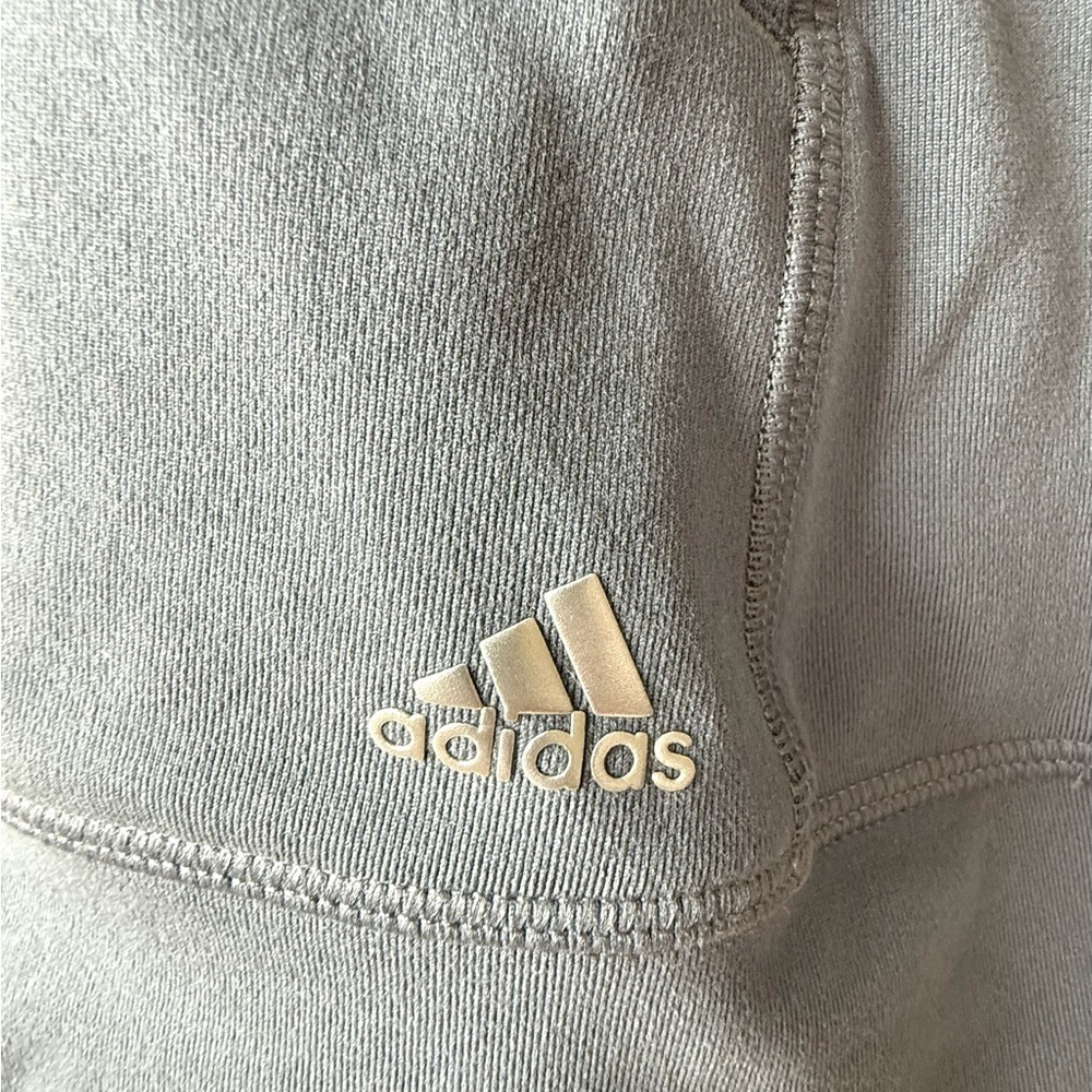 Adidas Denver Nuggets Quarter-Zip Pullover Gray Long Sleeve Women’s Small - Picture 2 of 9